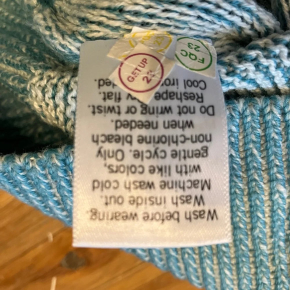 NWOT SO‎ xsmall blue cropped sweater with exposed seam detail. - Picture 5 of 5